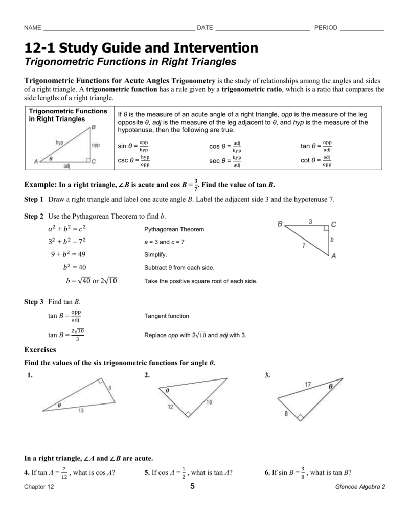 8 4 Study Guide And Intervention Trigonometry Key Study Poster 8 4 Study Guide And Intervention Trigonometry Key Study Poster