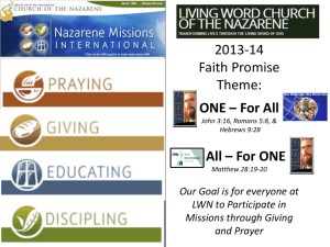 Living Word Church Missions Handout