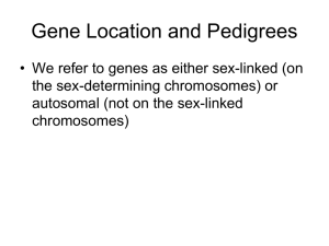 Sex linked and pedigree