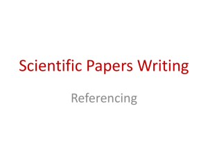 Scientific Papers Writing