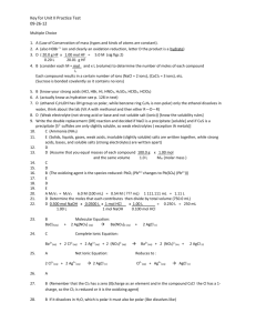 Key for Unit II Practice Test 09-26