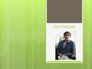 Jan Decker Presentation