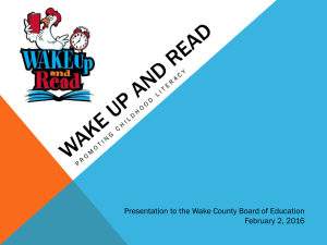 to view the presentation from Wake Up and read to the school board.