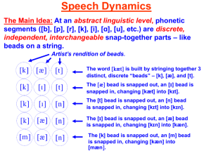 Speech dynamics