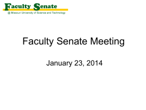 Slides - Faculty Senate