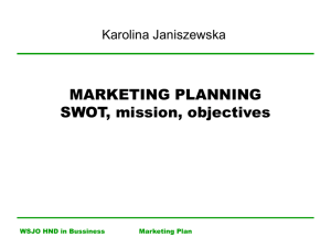 marketing planning -1 - Serwis Informacyjny WSJO