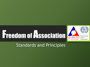 Freedom of association - International Labour Organization