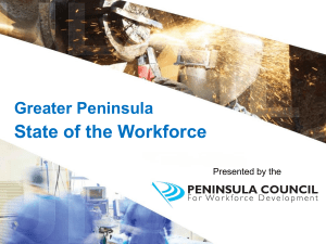 Data Source - Peninsula Council for Workforce Development