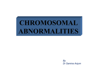 to Chromosomal Abnormalities ppt