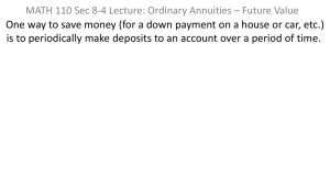 How much must you put into the account each quarter?