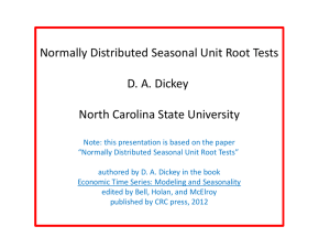 Slide 1 - NCSU Statistics - North Carolina State University