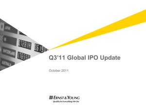 2007 Year End Global IPO Update: January * December