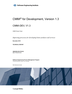 CMMI - Software Engineering Institute