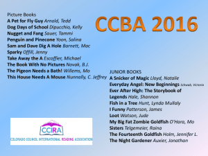 CCBA 2015 - 2016 Slide Show by MacLeay