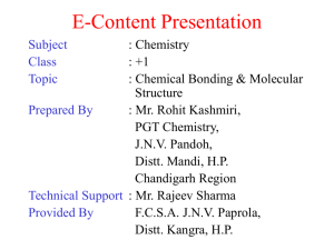 E-Contents of Chemistry for Class-XI