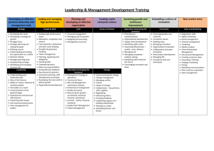 View our Leadership & Management Development Training