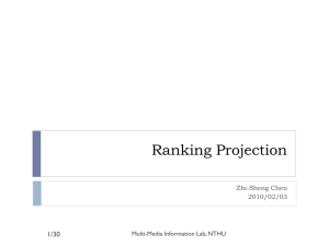 Ranking Projection