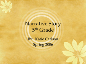 Narrative Story 5th Grade