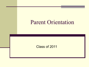 Parent Orientation - Reed City Area Public Schools