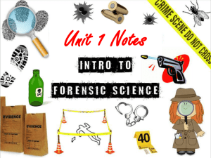 Forensics Unit 1 Notes