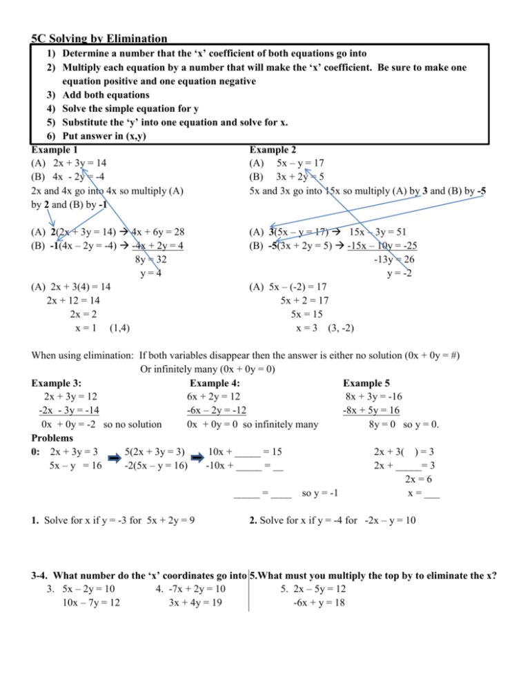 5c Solving By Elimination