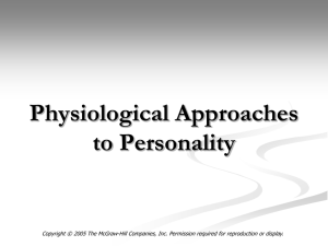Physiological Approaches to Personality