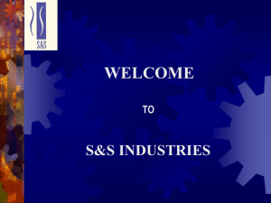 s&s industries ltd. - S&S Industries, Inc.
