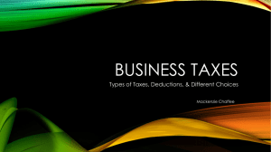 Business Taxes - Mackenzie Chaffee's Portfolio