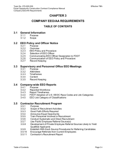 Chapter 3: Company EEO/AA Requirements
