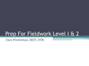 Prep For Fieldwork Level I & 2