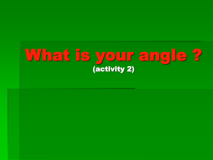 What is your angle - mschangandressmath