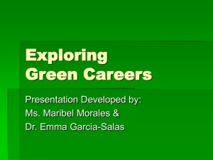 Exploring Green Careers