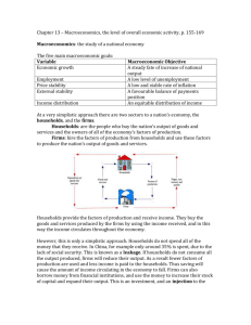 Chapter 13 – Macroeconomics