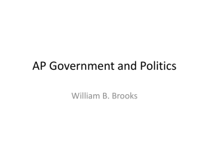 AP Government and Politics - Windsor C