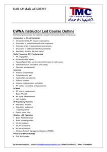 CWNA Instructor Led Course Outline