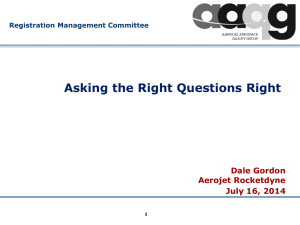Keynote - Asking the Right Questions Right
