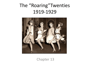 Chapter 13 The Twenties - Doral Academy Preparatory
