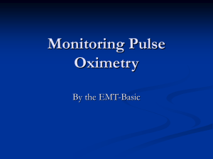 Monitoring Pulse Oximetry - The Kansas Board of Emergency
