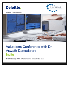 Dr. Aswath Damodaran