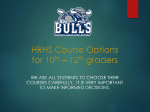 HRHS 10-12th grade Course Options Presentation