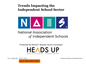 Trends Impacting the Independent School Sector