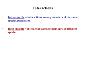 Interactions within and among microbial populations