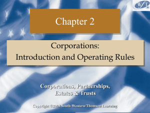 C2 - 3 Corporations, Partnerships, Estates & Trusts