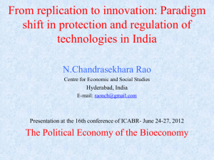 From replication to innovation: Paradigm shift