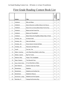 First Grade Reading Contest Book List