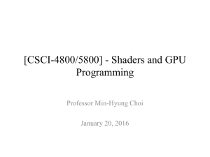 Welcome to Shaders and GPU Programming