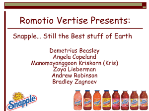Snapple Advertising Campaign