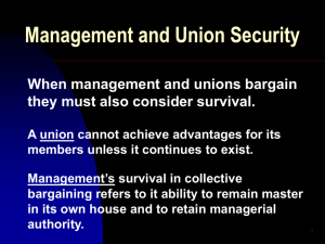 Management and Union Security