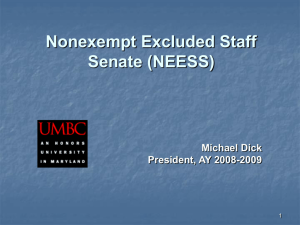 Nonexempt Excluded Staff Senate (NEESS)