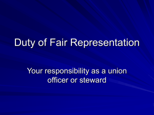 Duty of Fair Representation